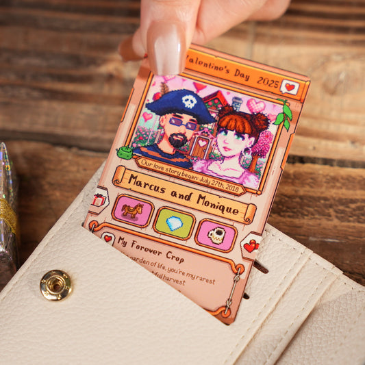 Custom Valentine’s day Metal Card