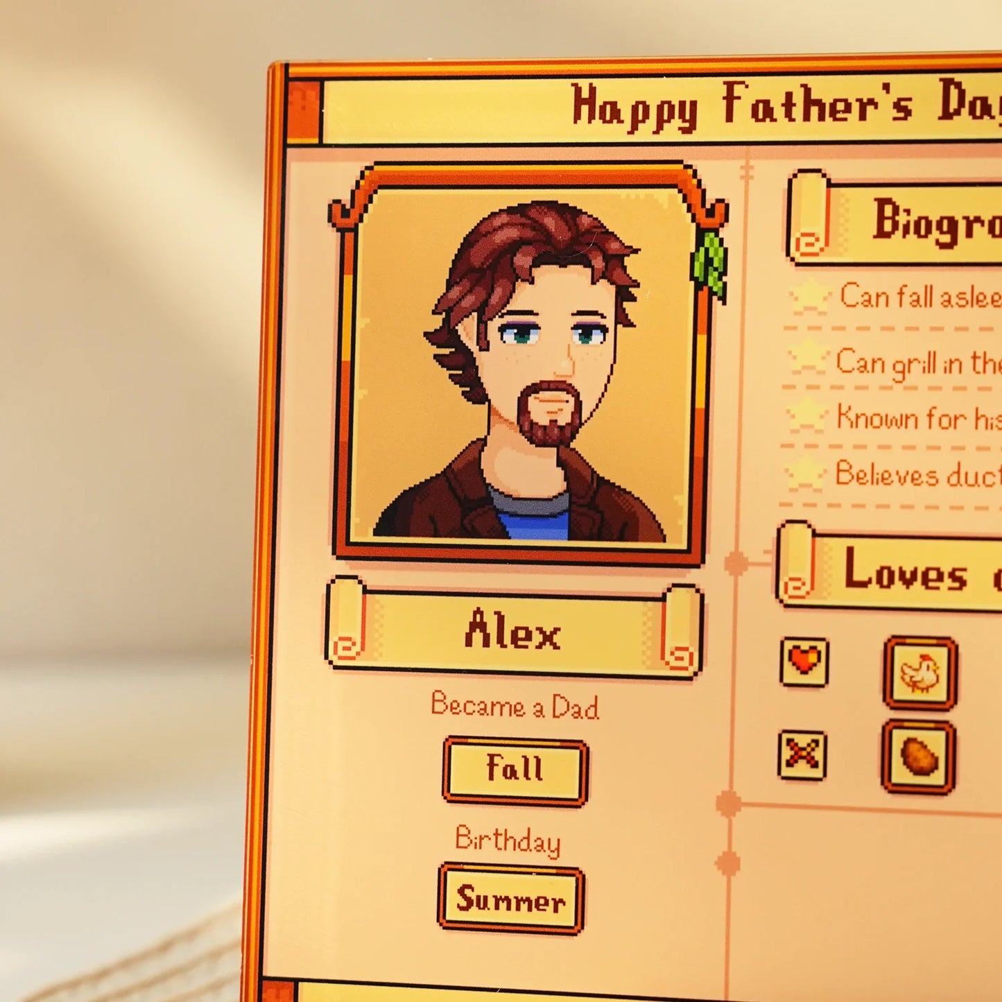 Custom Profile Acrylic Plaque