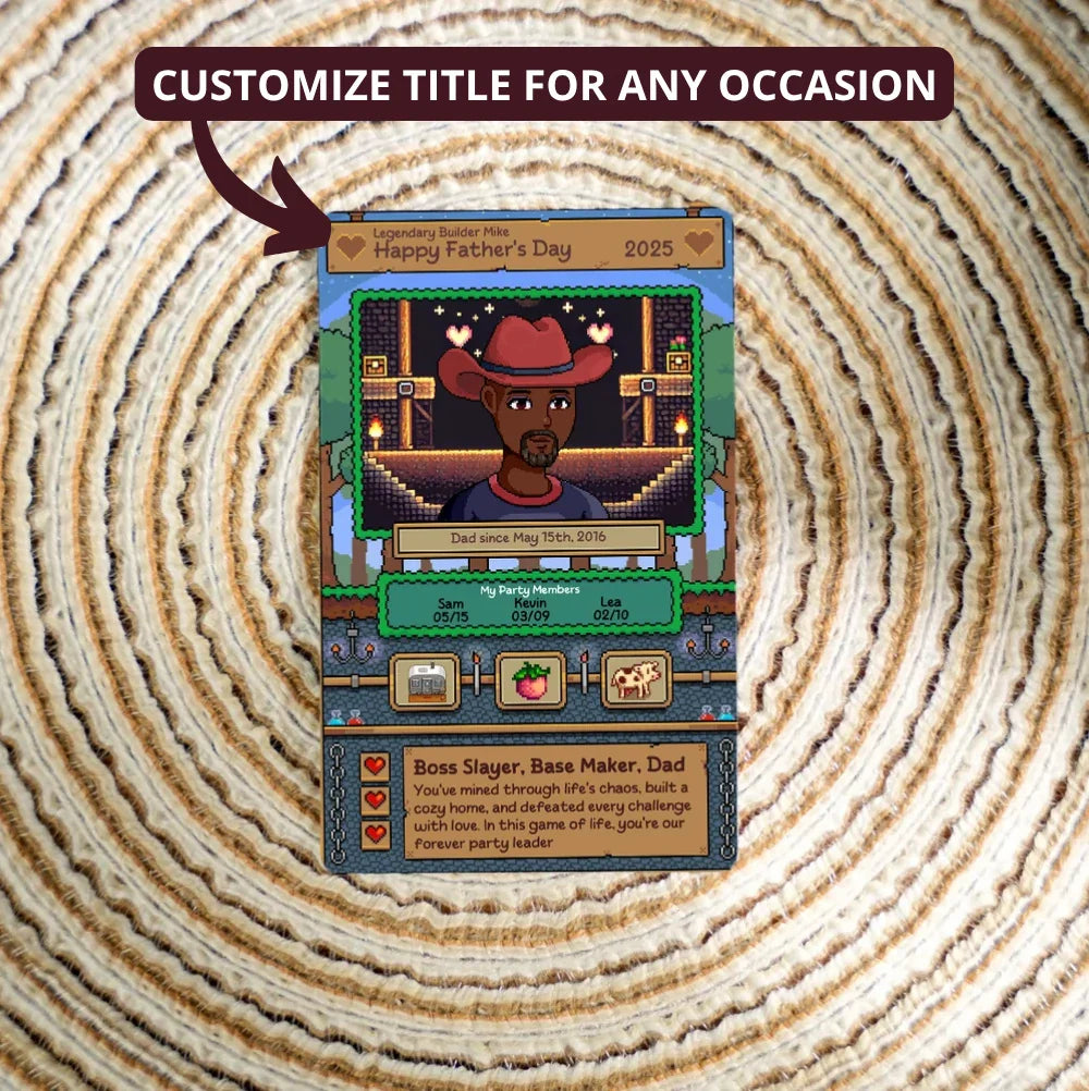 The Adventurer Gamer - Custom Metal Card