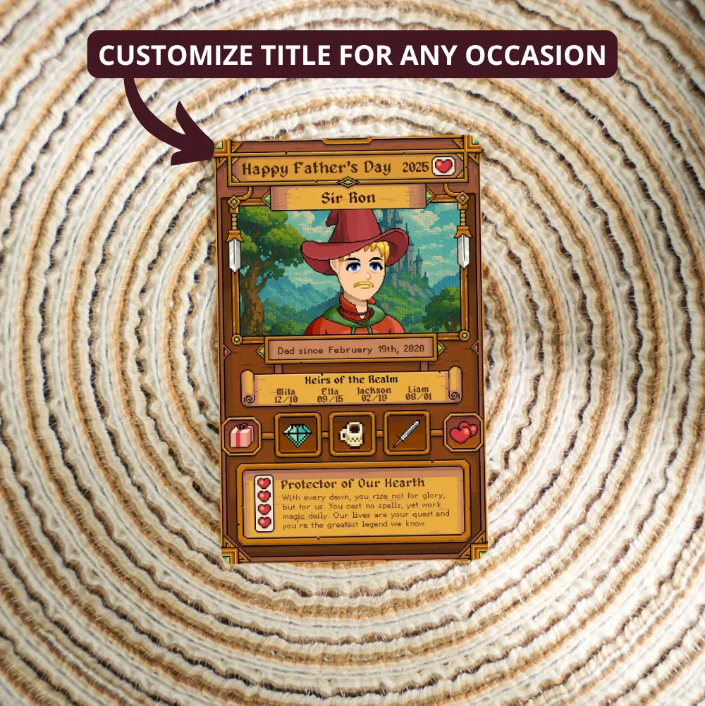 The Fantasy Gamer - Custom Metal Card