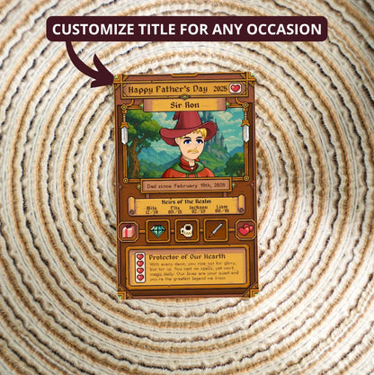 The Fantasy Gamer - Custom Metal Card