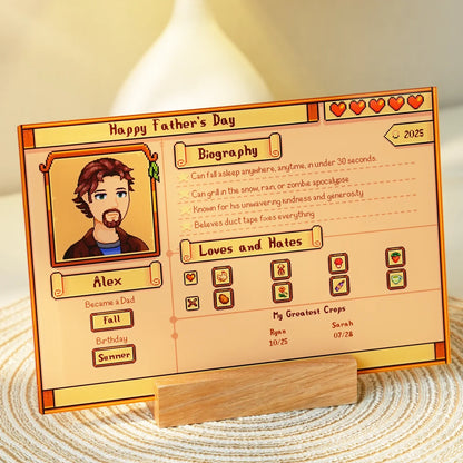 Custom Profile Acrylic Plaque