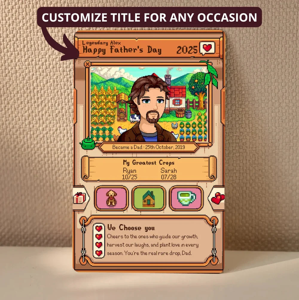 The Farmer Gamer Metal Card