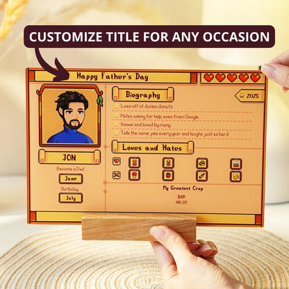 Custom Profile Acrylic Plaque