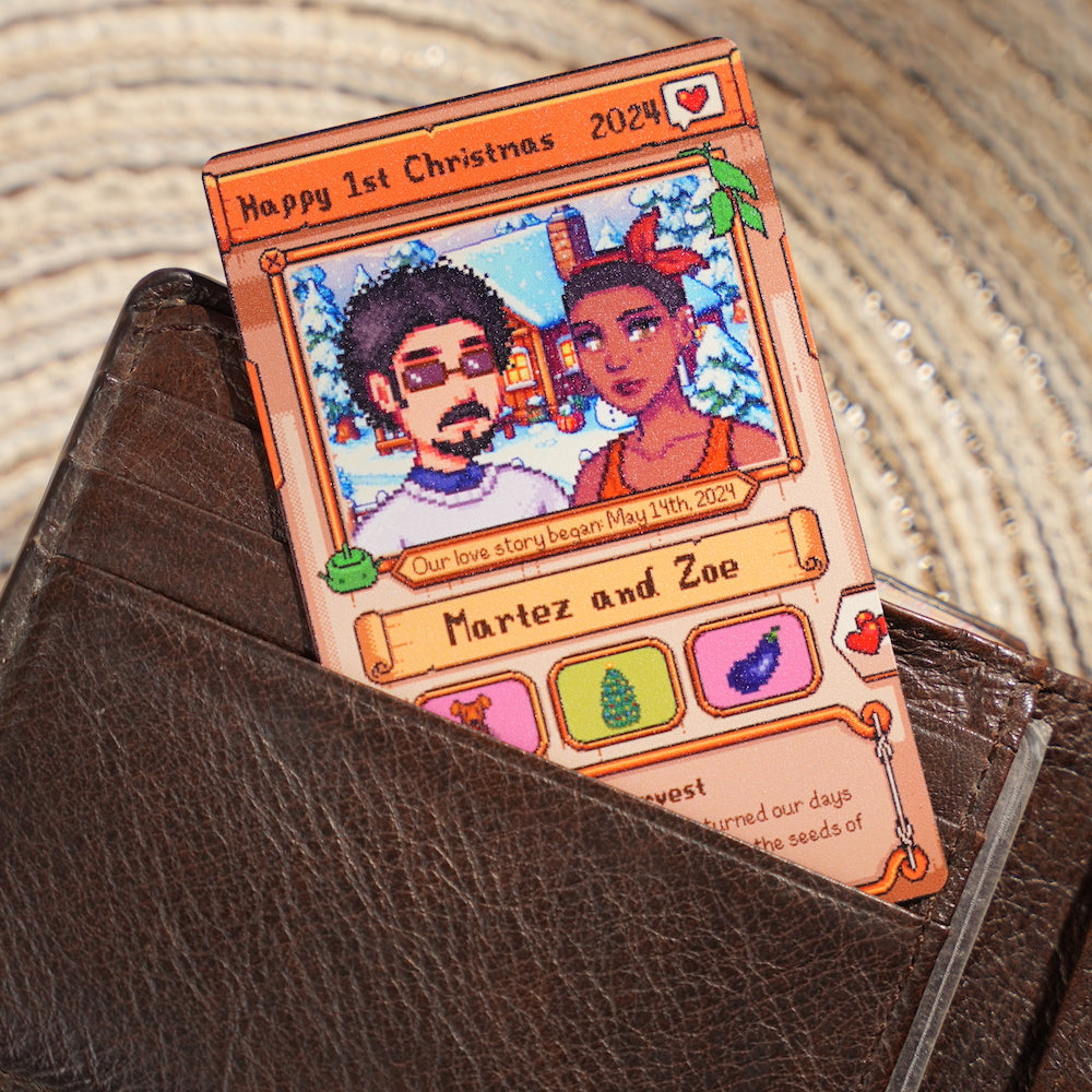 Custom Valentine’s day Metal Card