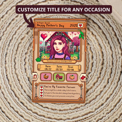 Custom Mother's Day Metal Card