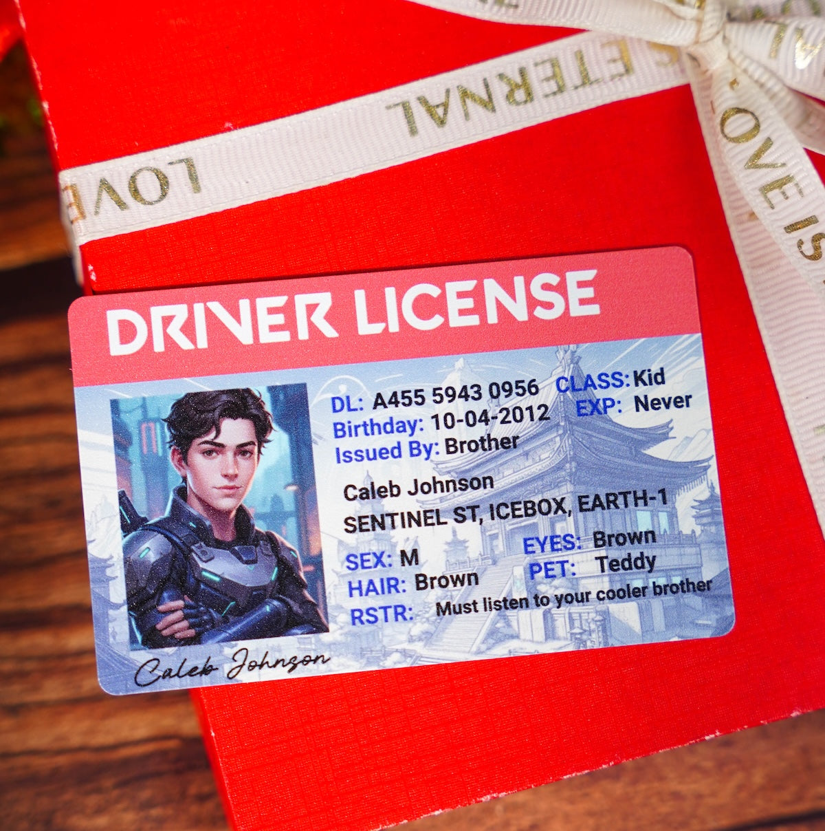 Custom Valorant-Inspired Driver License - Metal Card