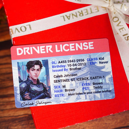 Custom Valorant-Inspired Driver License - Metal Card