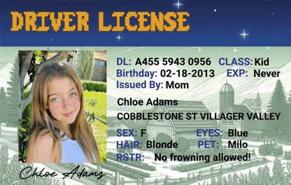 Custom Farming-Inspired Driver License - Metal Card