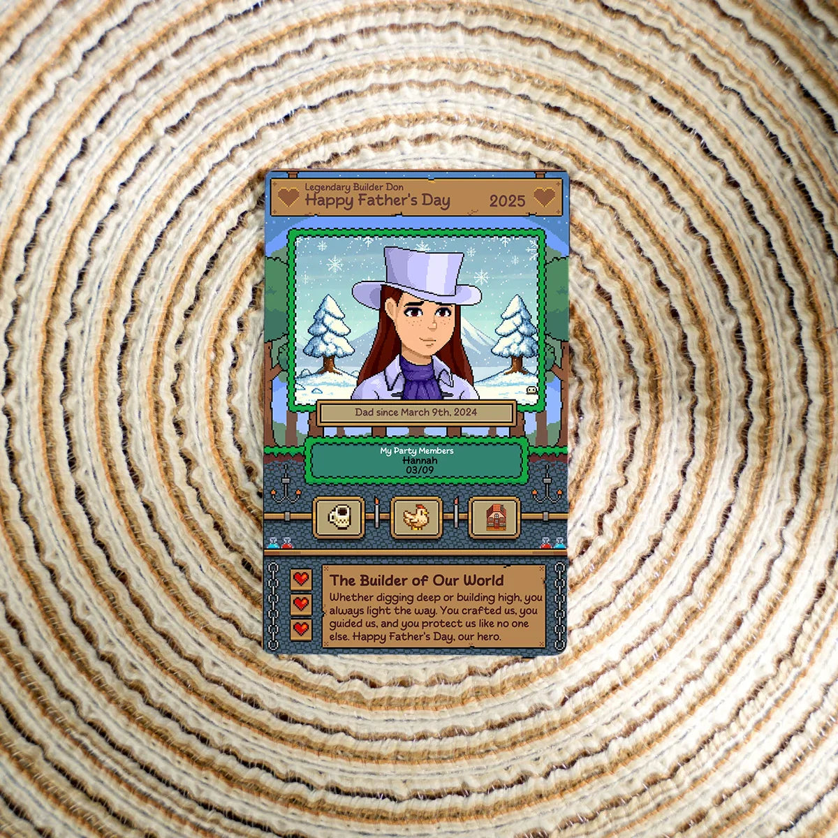 The Adventurer Gamer - Custom Metal Card